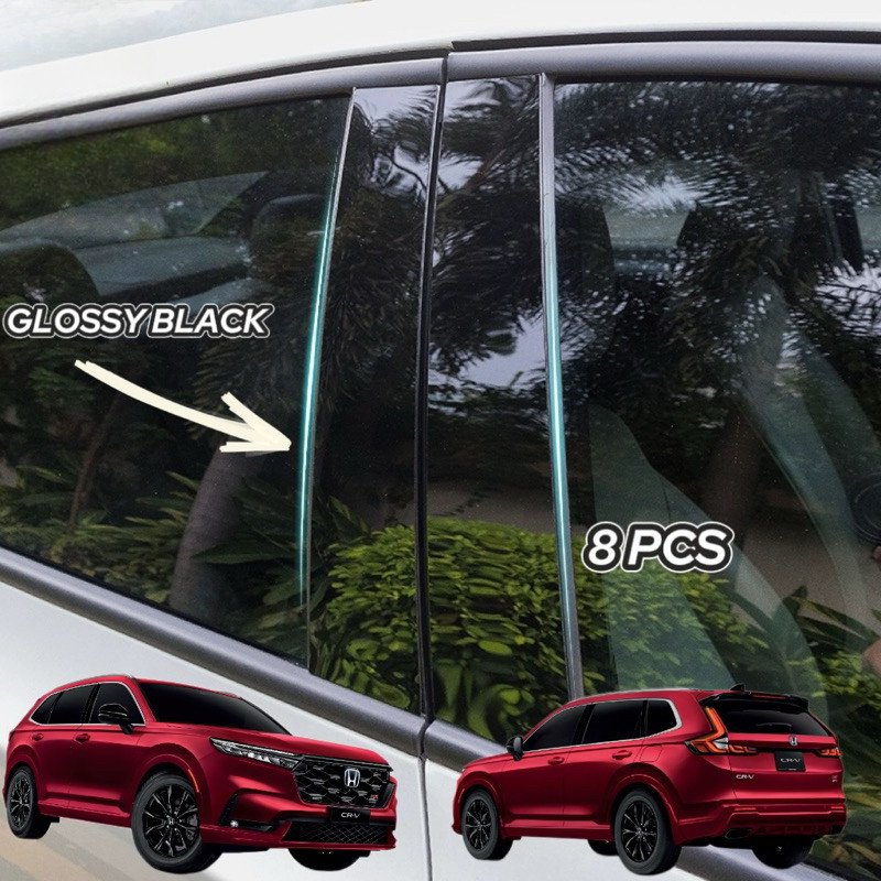 HONDA CRV 2024-2026 BÌA DÁN CỬA PILLAR PHỤ KIỆN ĐEN