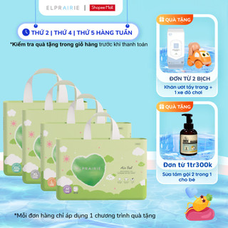 Combo 2 Tã/Bỉm Quần Cao Cấp ELPRAIRIE Air Feel Siêu Mịn, Không Gây Kích Ứng, Đai Chun Co Giãn 360 độ - Đủ Size M-XXL