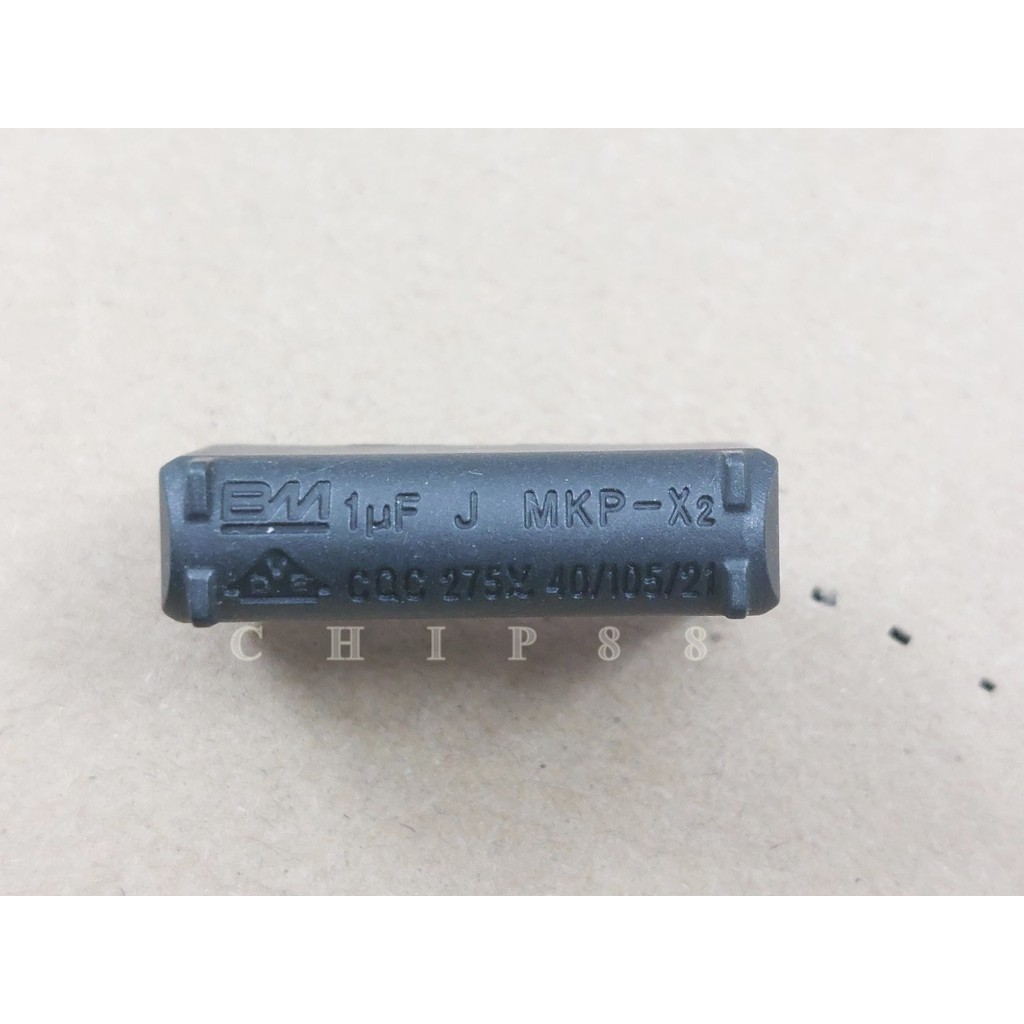 1uf 275v Tụ lọc nguồn AC, Tụ bếp từ 1uf 275v ac mkp-x2 mới chính Hãng BM.