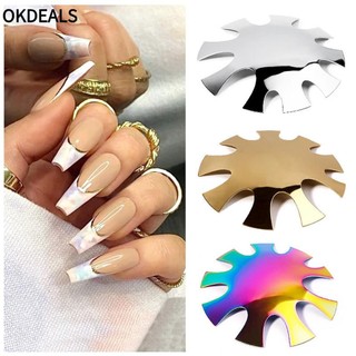 OKDEALS Cụ Cắt Móng Tay Acrylic Cắt Đường Viền Chữ V Màu Trắng Hồng Dễ Sử Dụng|Vòng Đeo Tay Nhiều Màu Sắc Đa Dạng