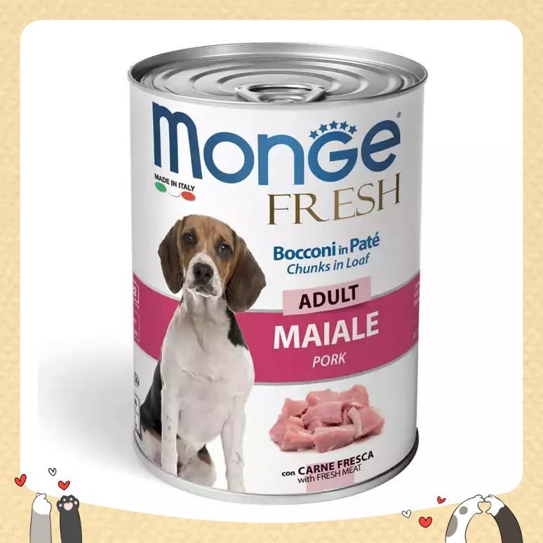 Pate cho chó - Dog Food Monge Fresh - Dành cho chó trưởng thành adult 400g