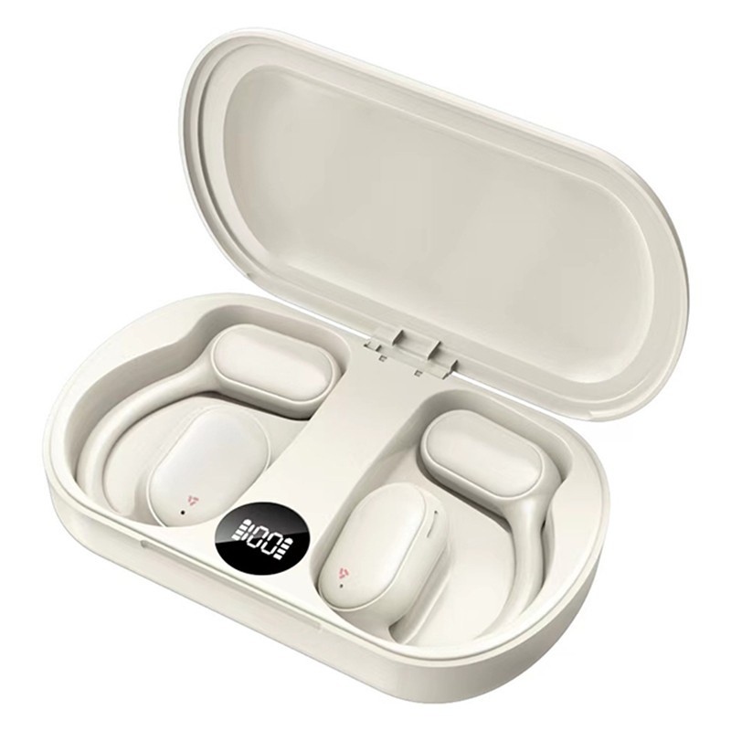 ⭐READY STOCK ⭐Anti Sweat Outdoor Earbuds Open Ear Design LED Power Display Functionality[Overseas Products]