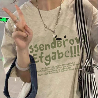 SALUTE áo thun nữ xám ghi oversize cổ tròn ulzzang 100% cotton áo kiểu xinh hàn quốc local brand