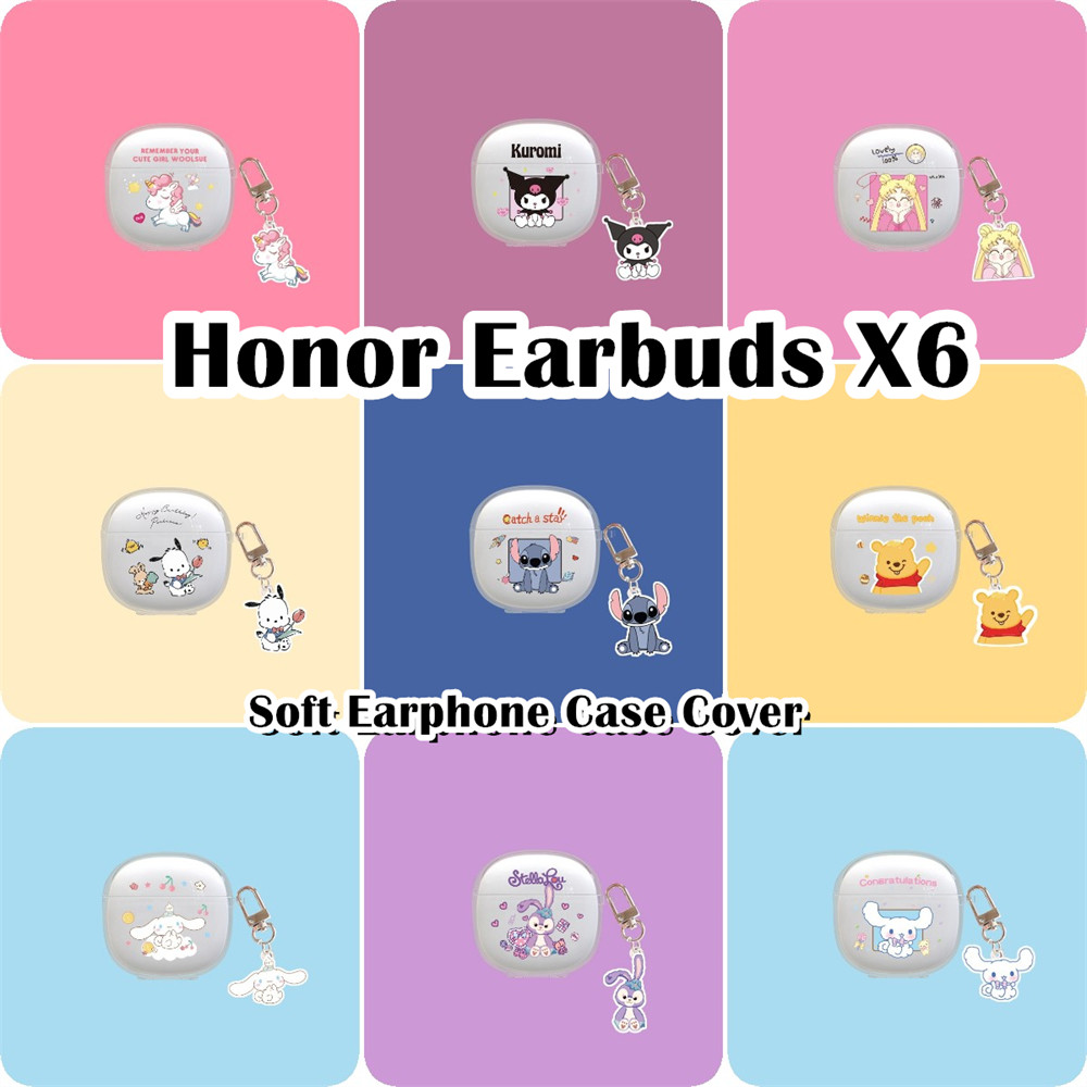 [imamura] Dành Cho Tai Nghe Honor Tai Nghe X6 Vỏ Tai Nghe Hoạt Hình Họa Tiết Anime Vỏ Silicon Mềm