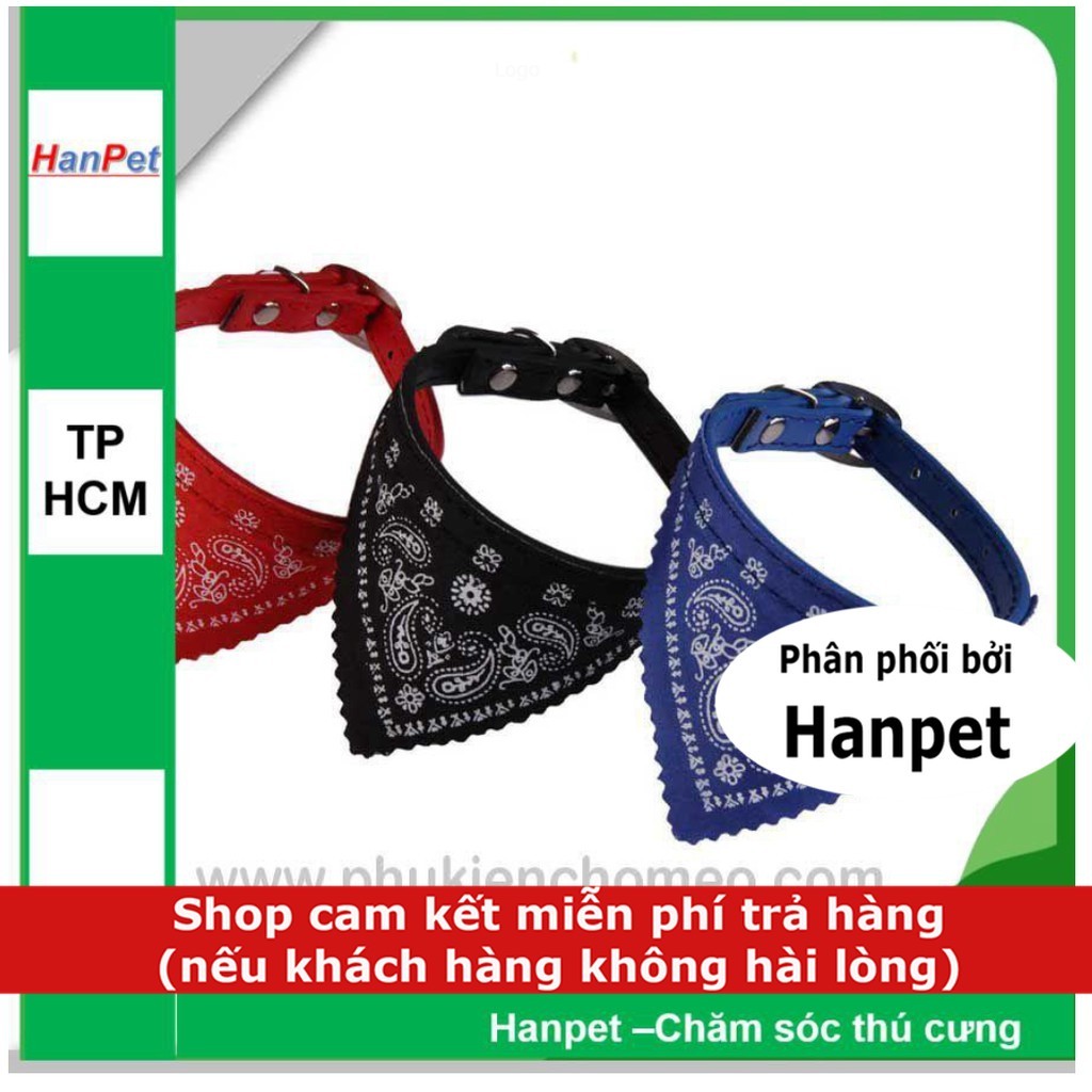 HN-SP756 - Vòng cổ chó hình khăn (Size 1.0: vòng cổ 23~28cm) (hanpet 4711861)