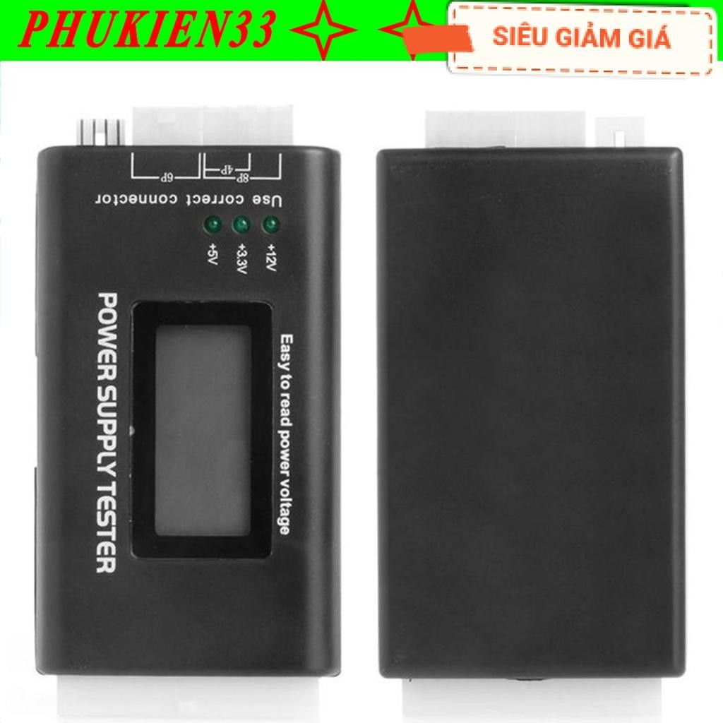 Bộ test nguồn ATX máy tính hiển thị bằng màn hình LCD - Power Supply Tester