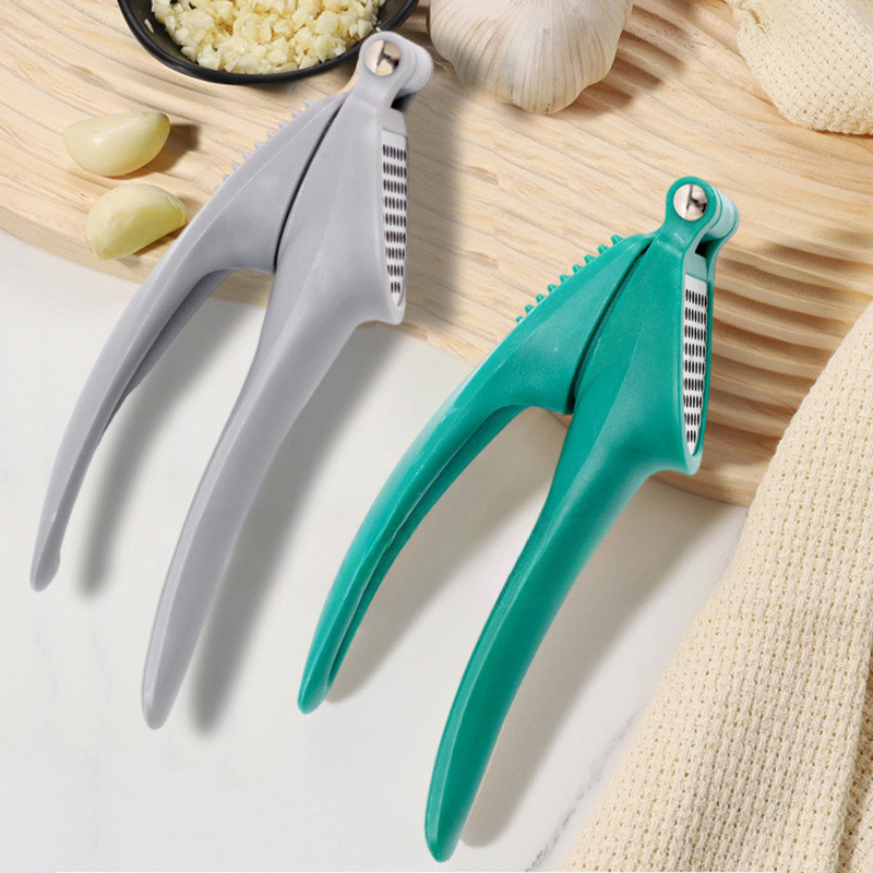 Dụng cụ nhà bếp nhỏ tỏi pestle bằng thép không gỉ hướng dẫn sử dụng tỏi ép tỏi pestle