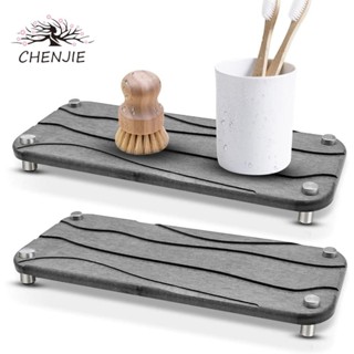 Chenjie Diatomite Đế Lót Ly Đứng Nâng Chịu Nhiệt Bồn Rửa Bát Giá Tổ Chức Cốc