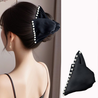 Phụ Nữ Bé Gái Pháp Ngọc Trai Bling Đuôi Ngựa Kẹp Tóc Kẹp Tóc Mũ Phụ Kiện