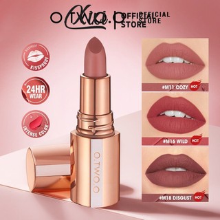 O.two.o Matte Lipstick Misty Kiss 24H Khóa lâu trôi Màu mượt Trang điểm môi