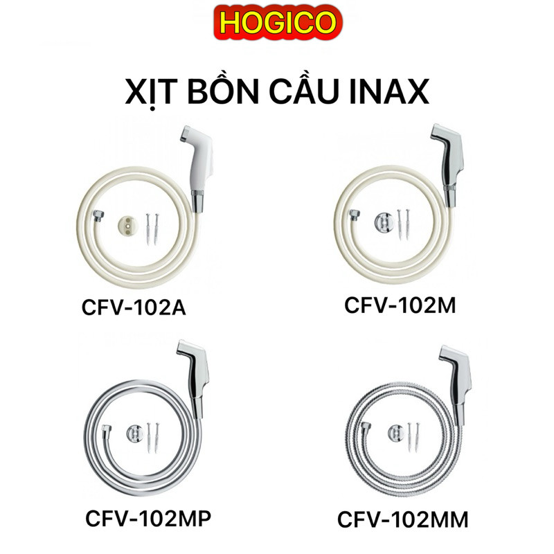 Vòi xịt INAX chính hãng 100% - CFV_105MP, 105MM, 102M, 102A