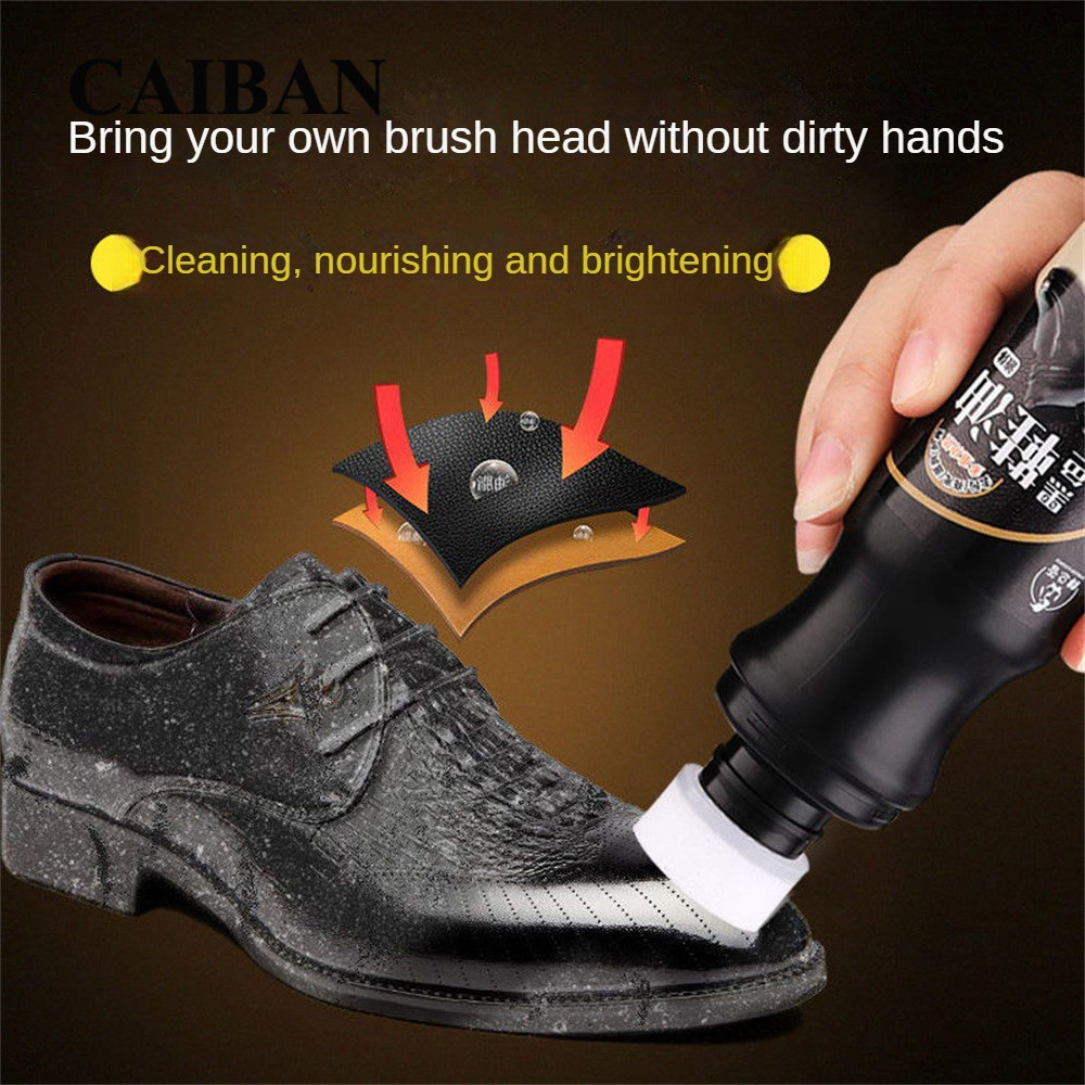 CAIBAN 120ml Xi đánh Giày Xi đánh Giày Da Màu đen Chất Lỏng Bảo Dưỡng Da Màu Nâu Không Màu Dầu đánh Giày Xi đánh Giày đa Năng