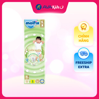 Tã quần Molfix thiên nhiên size XL 32 + 6 miếng - Dành cho trẻ 12 - 17kg