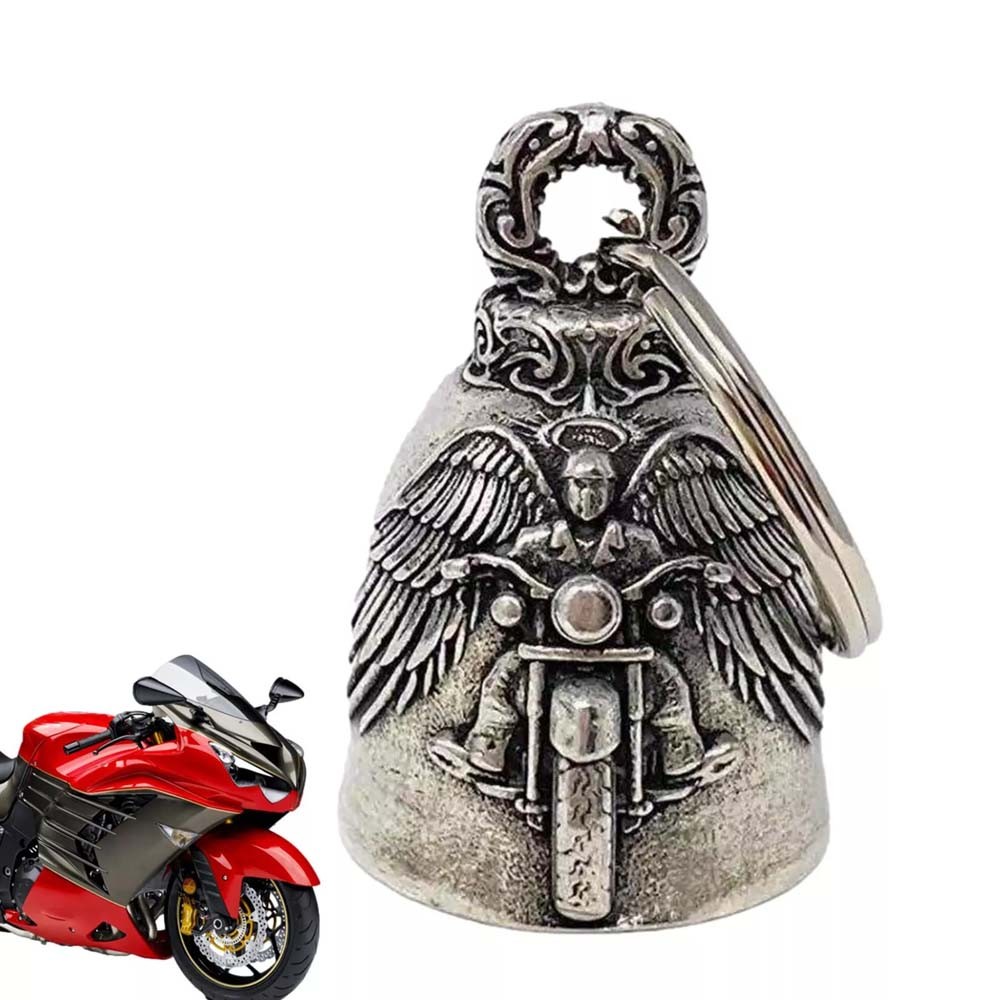 Motorcycle Guardian Bell Angel Riding Bell Biker Guardian Stainless Steel Motorcycle Lucky Bells for