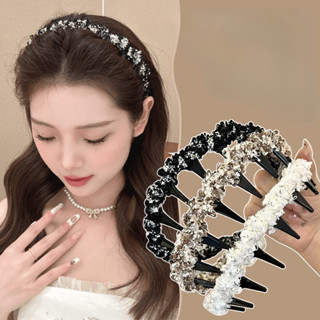 Băng đô sóng Tính khí nữ Đầu cao có răng Chống trượt Băng đô rửa mặt