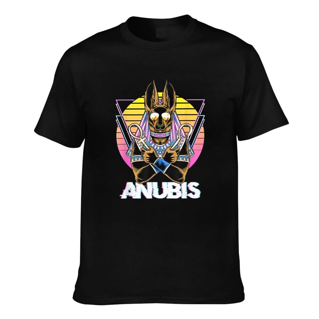 Anubis Cổ Ai Cập Thần Thoại Ai Cập Ai Cập Thần Retro Áo Thun Nam Chất Lượng Hàng Đầu