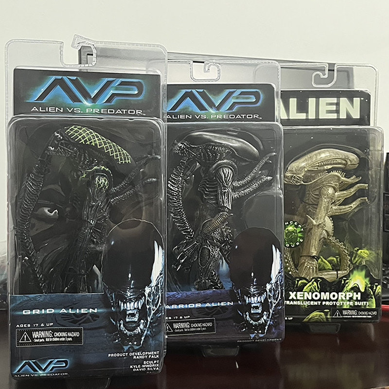 NECA Grid Warrior Xenomorph Alien Hình Alien vs Predator Nhân Vật Hành Động Sưu Tập Đồ Chơi Mô Hình 
