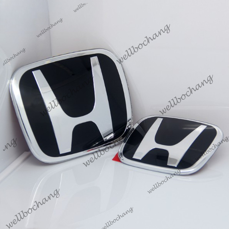 Honda Civic FC 2016 - 2021 Logo trước & sau Type-R (Huy hiệu / Biểu tượng) Đen + Chrome