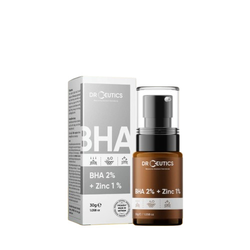 Tinh Chất BHA DrCeutics Dành Cho Da Mụn Và Sau Mụn (BHA 2% + ZinC 1%) trọng lượng 30gr