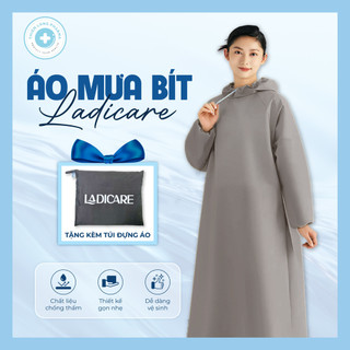   Loại tốt  Áo mưa BÍT LADICARE - Áo mưa một người kín vải da cá siêu bền phù hợp nam nữ đi xe máy 