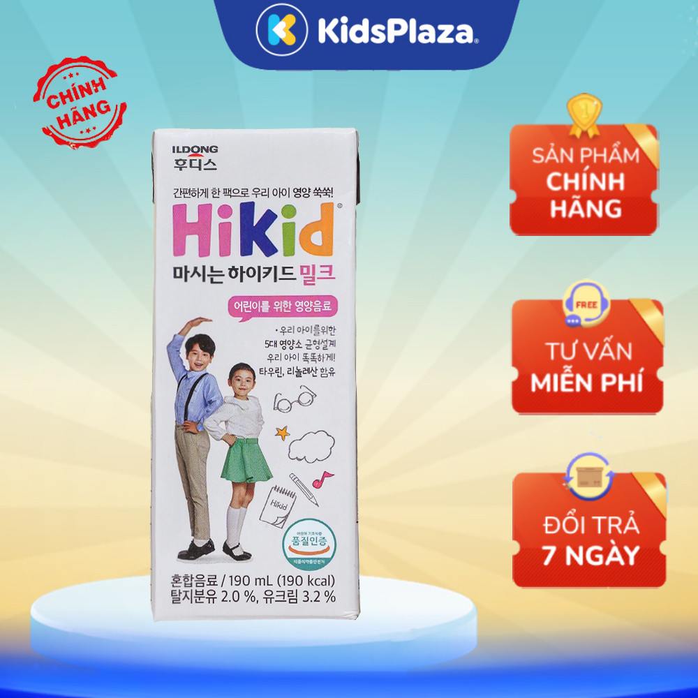Sữa pha sẵn Hikid 190ml chính hãng KidsPlaza