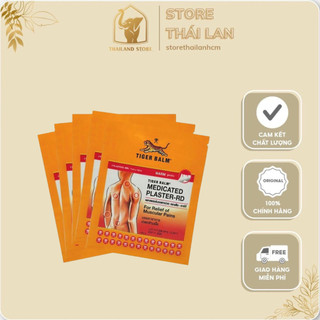   SIZE TO 14x10cm  Cao Dán Con Hổ Tiger Balm Medicated Plaster Thái Lan - 1 GÓI 3 MIẾNG DÁN  Size 14x10cm  