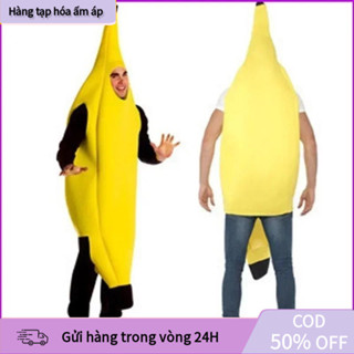 [COD] Bộ đồ Halloween hóa trang cosplay quả chuối phù hợp cho lễ hội và tiệc tùng