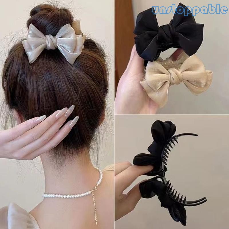 Unstop * Nơ Kẹp Tóc Nơ Nơ Vuốt Tóc Kẹp Nơ Kẹp Tóc Nơ Barrettes Dành Cho Nữ