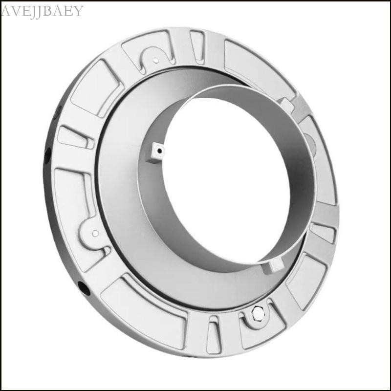 Avejjbaey Độ bền Kim loại Bowen Mount Softbox Speedring Mount cho Flash Studio Chụp ảnh ngoài trời D