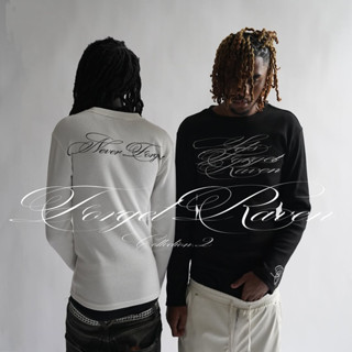  Áo thun nam cổ tròn dài tay xu hướng Y2K mùa xuân thu 2025 thiết kế mỏng và ôm sát 