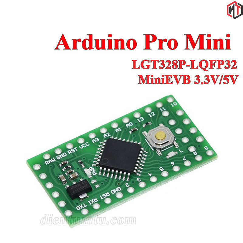 163 Mạch Arduino Pro Mini LGT8F328P LQFP32 miniEVB -  tương thích ATMEGA328P