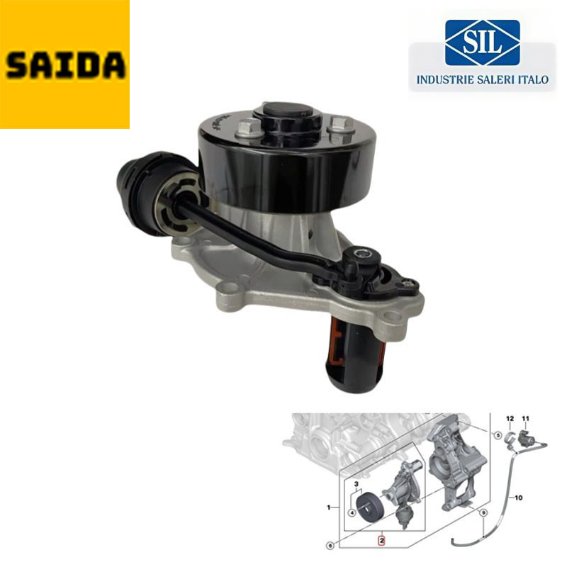-BMW F30 G11 G12 G30 330e 530e 740e 740Le B48X Máy bơm nước 11518638494