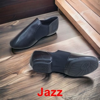 Giày Jazz Múa Bale (Jazz) - Đen Bóng (Tặng Túi Đựng Giày)