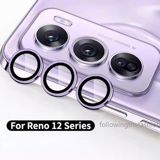 Phim Máy Ảnh 3D Cho OPPO Reno 12 Pro 5G Reno12 12Pro 2024 Curverd Đen Full Cover Bảo Vệ Ống Kính HD Bảo Vệ Mặt Sau Kính Cường Lực Bảo Vệ