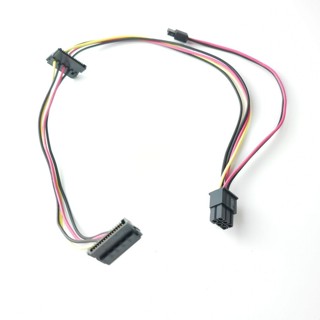 11mm 6Pin Đến 2 Cổng 15Pin SATA HDD SSD 6P Ổ Đĩa Quang CD / DVD ROM Dây Cáp Nguồn Cho Máy Tính HP Prodesk 400 G5 SFF