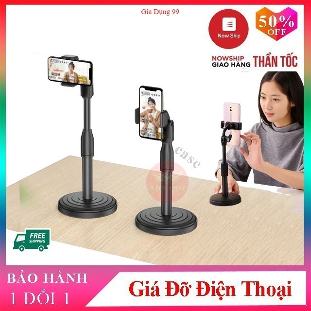 Giá Đỡ Điện Thoại livestream xem video Ổn Định Xoay 360 Độ dùng để Quay Phim Ghi Hình Đa Dụng