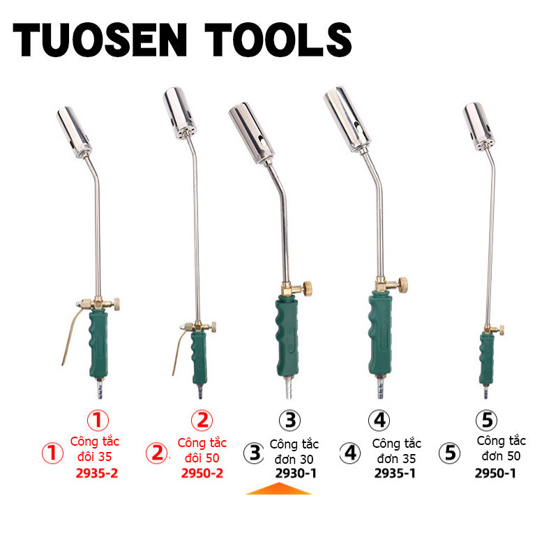 Đèn khò, Đầu khò gas, Khò gas công nghiệp cán dài TUOSEN