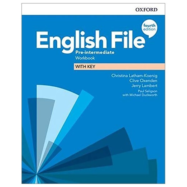 Sách - English File 4th Edition: Pre-Intermediate: Workbook With Key            