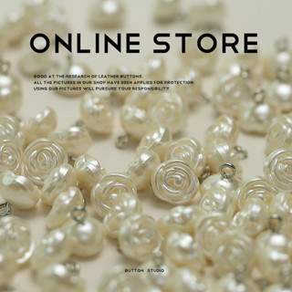 10 Cái / bộ 11 Mm Nút Hoa Bán Buôn Ngọc Trai Giả Hoa Hồng Lãng Mạn Áo Sơ Mi Nút Cho Quần Áo Cưới Trang Trí May Phụ Kiện