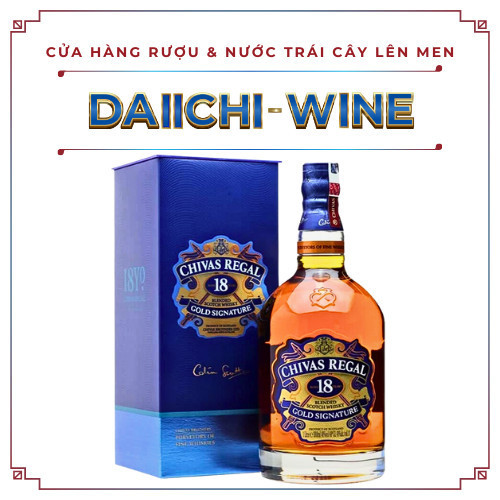 Nước uống Scotland Rượu Chivas 18 Regal 1000mL/40%