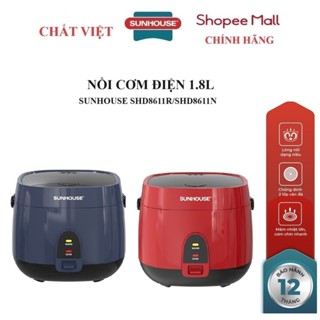 NỒI CƠM ĐIỆN 1.8L SUNHOUSE SHD8611N/SHD8611R