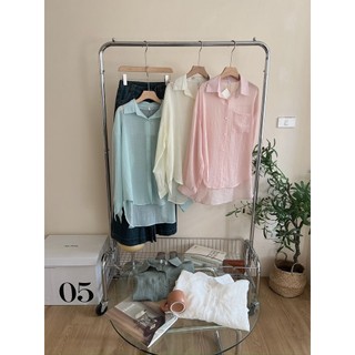 Áo sơ mi lụa tơ đuôi tôm SM-9022