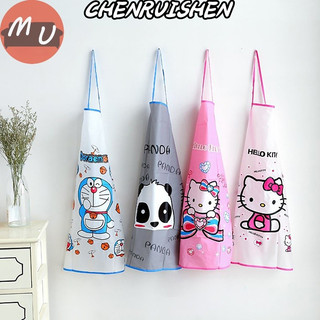 CHENRUISEN Tạp Dề Chống Thấm Nước Hình Gấu Trúc Dễ Thương Cho Bé