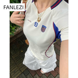  FANLEZI áo phông áo thun nữ croptop baby tee Hàn Phong thời trang Thời trang Comfortable WTX2470L2Q 30Z240725