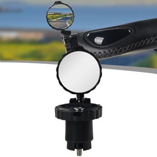 ⭐READY STOCK ⭐Bike Handlebar Plug Mirror Adjustable Rearview Mirror with 360 Degree Reflection