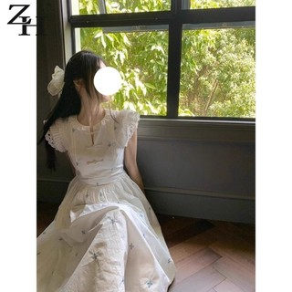 Váy Liền Hoa Nhí Ngọt Ngào Váy Áo Ba Lỗ Nữ Thời Trang Thiết Kế Dáng Dài Vừa Thon Gọn Eo Mẫu Mới Cho Nữ Mùa Hè