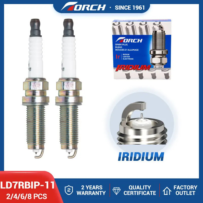 2-8 Chiếc Iridium Platinum Bugi LD7RBIP-11 Thay Thế cho nến Honda 12290-5R0-003 Denso DXE22HCR11S VF