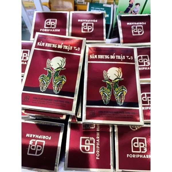 ✅[Chính hãng]   SÂM NHUNG BỔ THẬN TW3, hộp 30 viên.