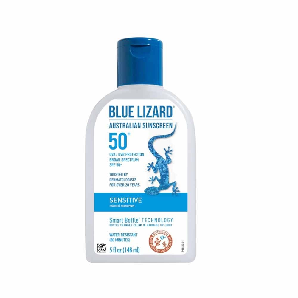 BLUE LIZARD Sensitive Mineral Sunscreen with Zinc Oxide SPF 50+ Water Resista