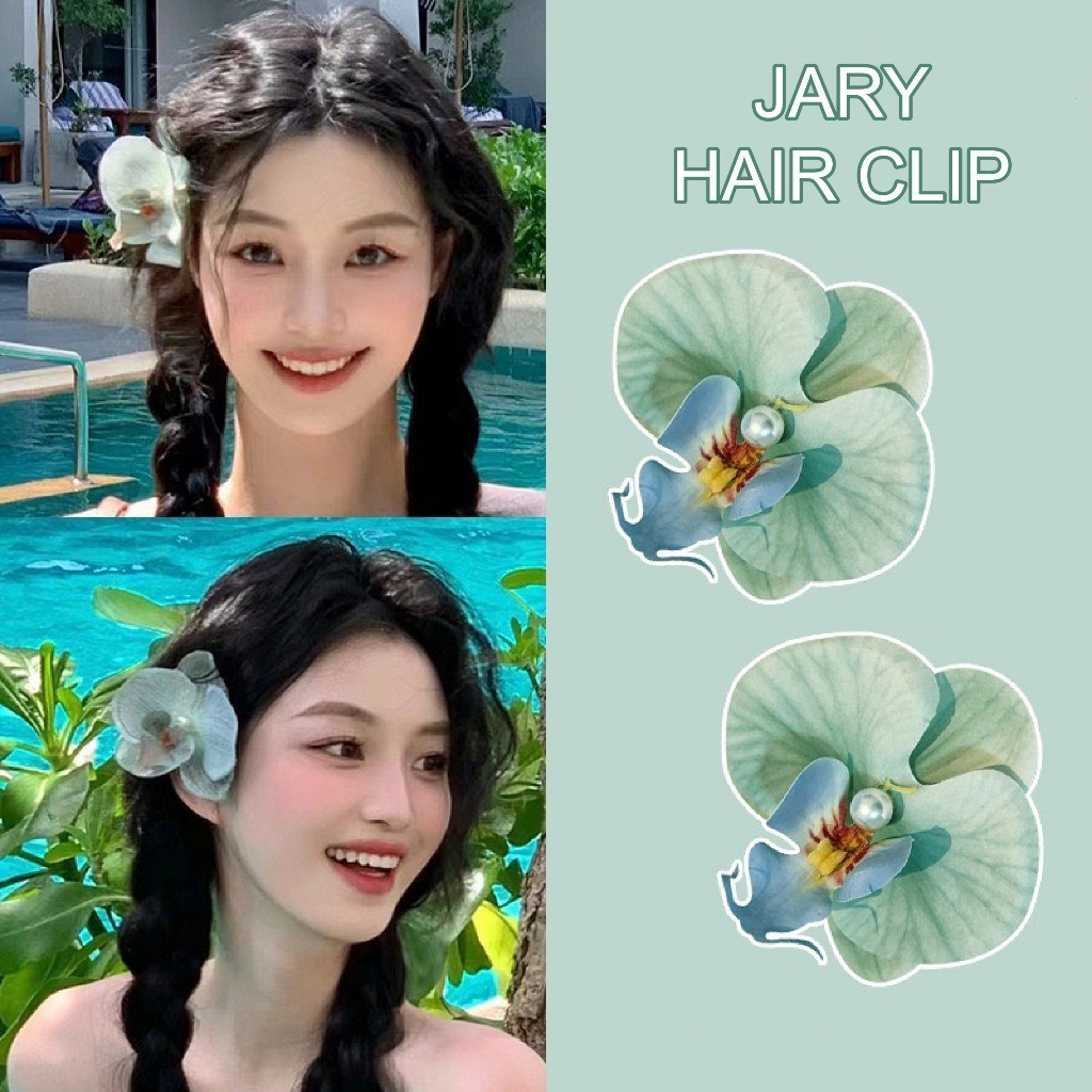 Kẹp Tóc Hoa Lan - Hoa Sứ - Nơ Đôi Các Loại Jary Hair Clip Style Hàn Quốc Siêu Dễ Thương